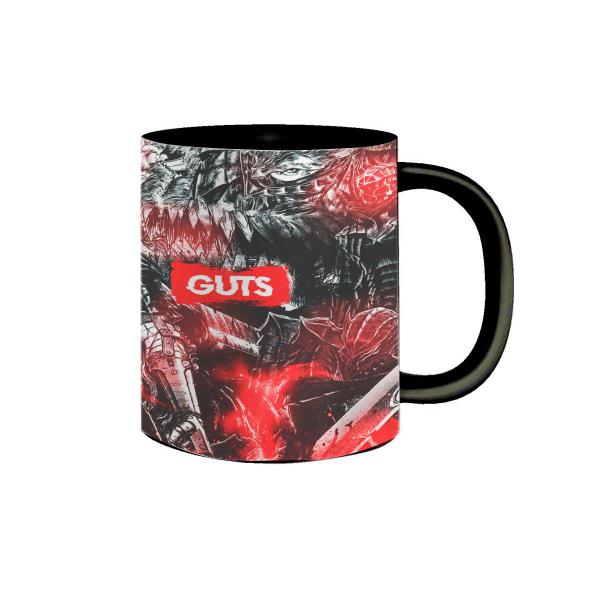 Imagem de Caneca de Porcelana Berserk Guts o Espadachim Negro 325mL