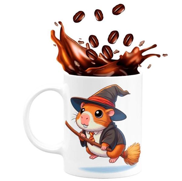 Imagem de Caneca de Porcelana Capivara Potter 325ml Red Broom