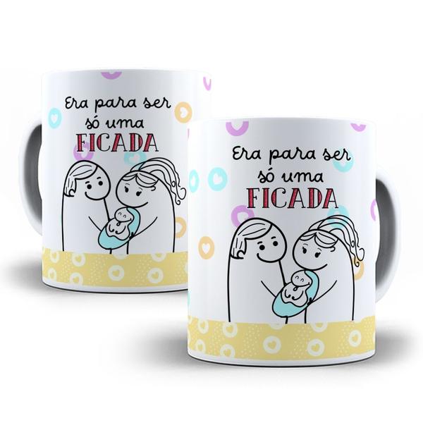 Imagem de Caneca De Porcelana Era Pra Ser Só Uma Ficada Flork Presente Dia dos Namorados