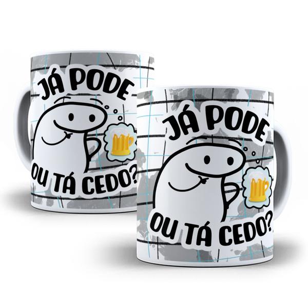 Imagem de Caneca de Porcelana  Flork Meme - Já pode ou tá cedo