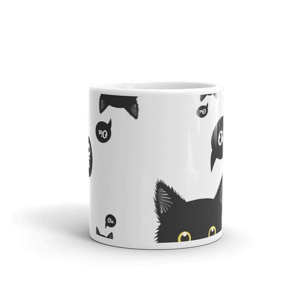 Imagem de Caneca de Porcelana Gato Preto Oie