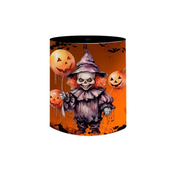 Imagem de Caneca de Porcelana Halloween Palhaço Assustador com Balões