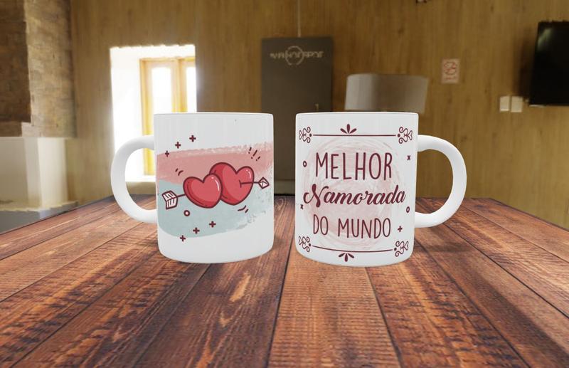 Imagem de Caneca de Porcelana   Melhor namorado do mundo  - Dia dos namorados