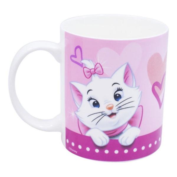 Imagem de Caneca De Porcelana Na Lata Gata Marie 350ml Rosa - Disney