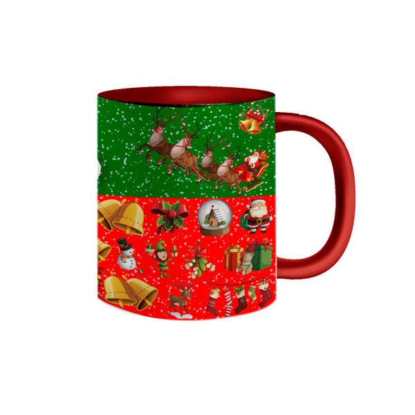 Imagem de Caneca de Porcelana Natal Grinch Fantasiado de Papai Noel