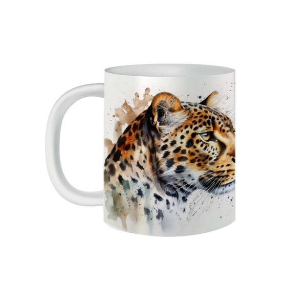 Imagem de Caneca de Porcelana Onça Jaguar Cheetah 325mL