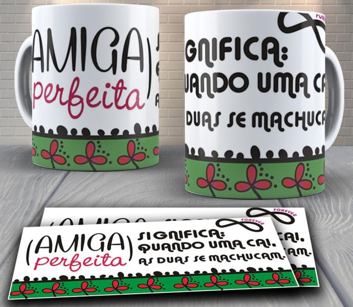 Imagem de Caneca de porcelana personalizada - Amiga Perfeita