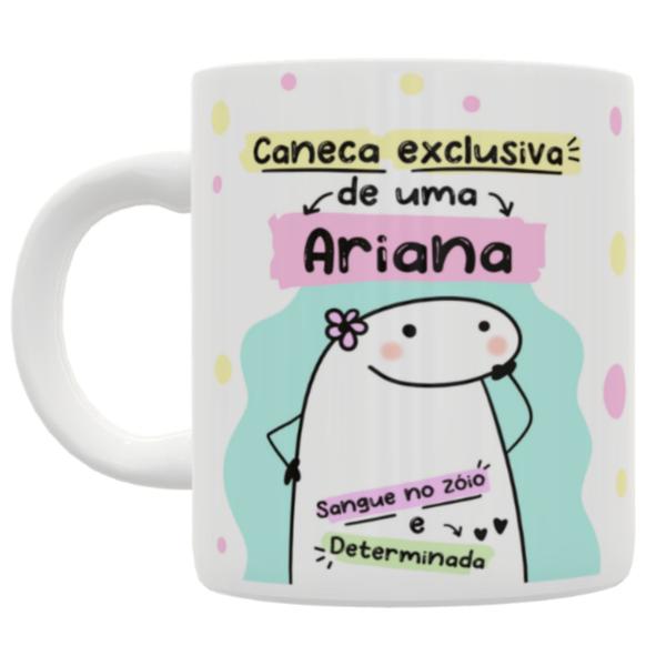 Imagem de Caneca de porcelana personalizada FLORK - Signo Áries - Ariana