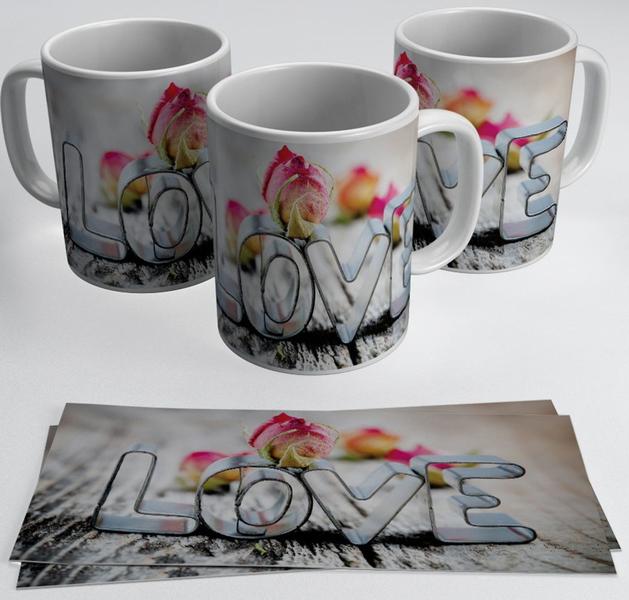 Imagem de Caneca de porcelana personalizada  - namorados Love