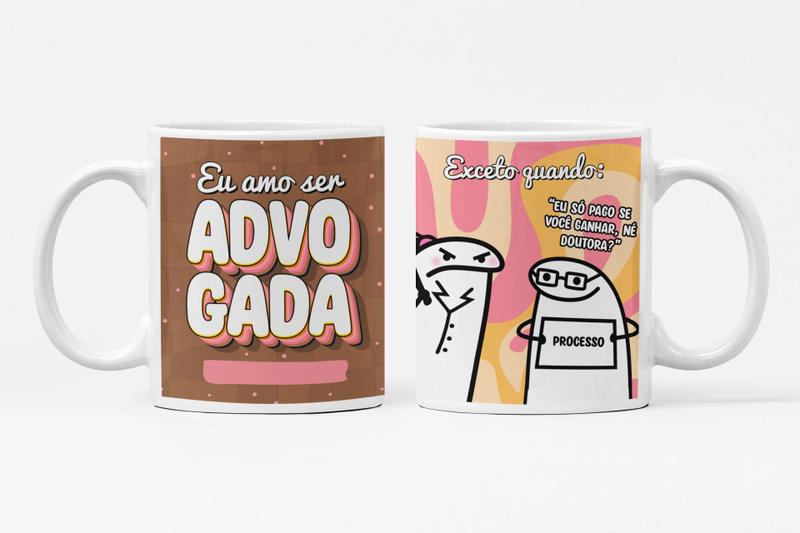 Imagem de Caneca de Porcelana Personalizada Profissão Advogada