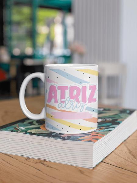 Imagem de Caneca de Porcelana Personalizada Profissão Atriz