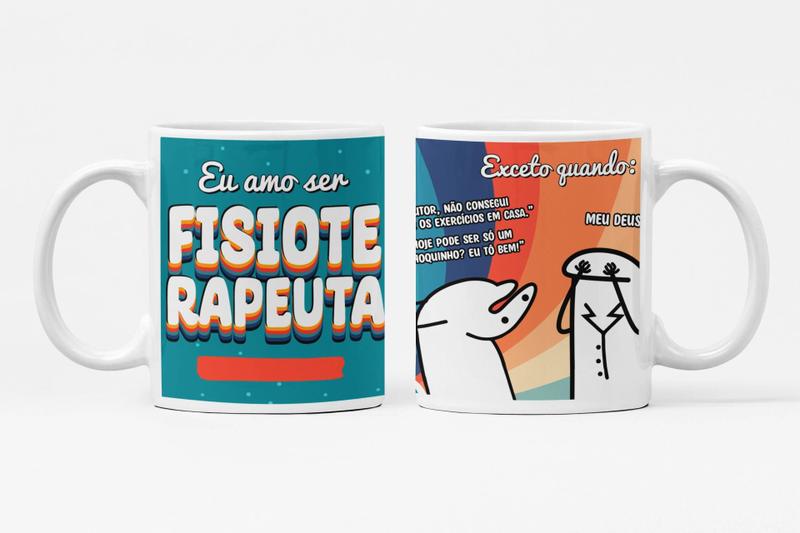 Imagem de Caneca de Porcelana Personalizada Profissão Fisioterapeuta