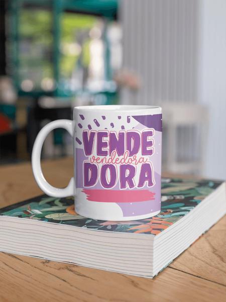 Imagem de Caneca de Porcelana Personalizada Profissão Vendedora