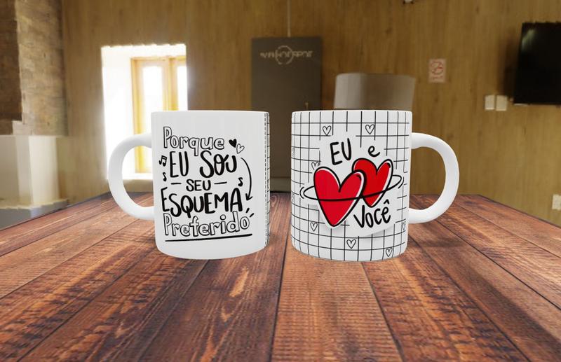 Caneca de Porcelana Porque eu sou o seu esquema preferido - Dia dos namorados - Live Imagem de Caneca de Porcelana Porque eu sou o seu esquema preferido - Dia dos namorados