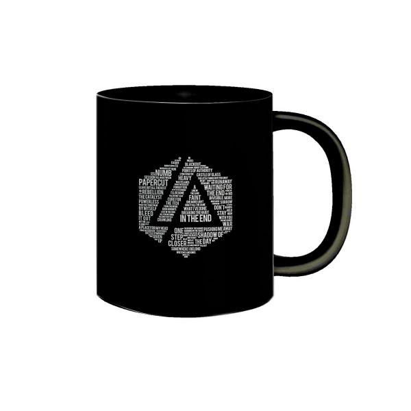 Imagem de Caneca de Porcelana Preta Banda Linkin Park Hybrid Theory