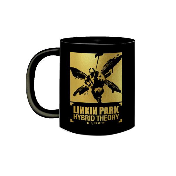 Imagem de Caneca de Porcelana Preta Banda Linkin Park Hybrid Theory