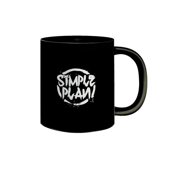 Imagem de Caneca de Porcelana Preta Banda Simple Plan Emo Pop Punk