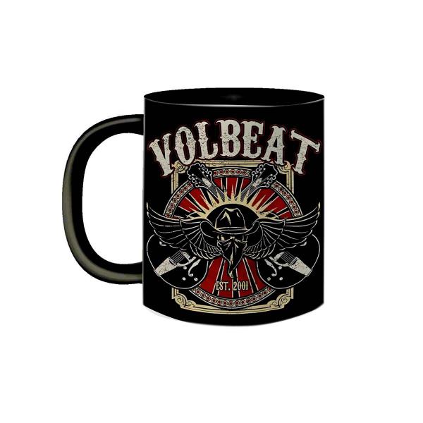 Imagem de Caneca de Porcelana Preta Banda Volbeat Heavy Metal Rock