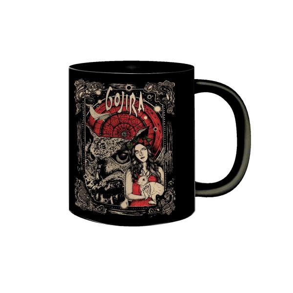 Imagem de Caneca de Porcelana Preta Gojira Banda Heavy Metal Rock