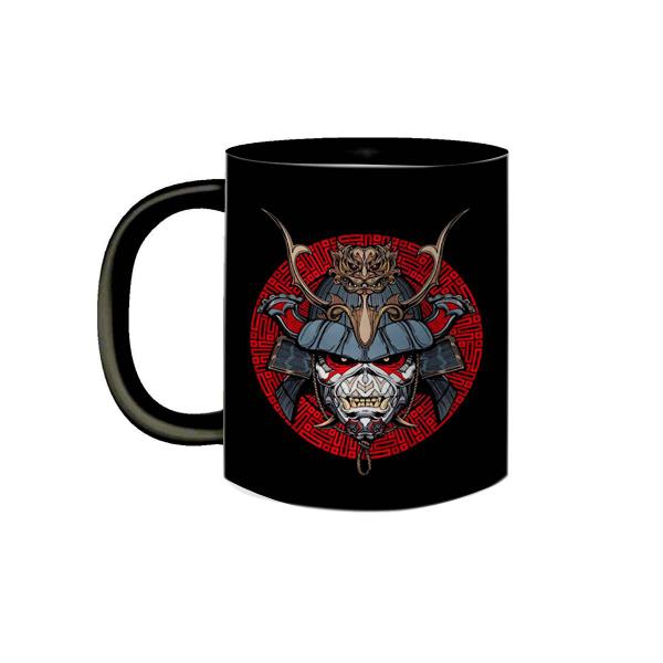 Imagem de Caneca de Porcelana Preta Iron Maiden Album Novo Senjutsu