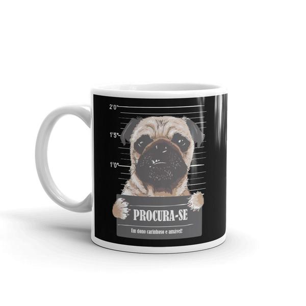 Imagem de Caneca de Porcelana  Pug Procurado