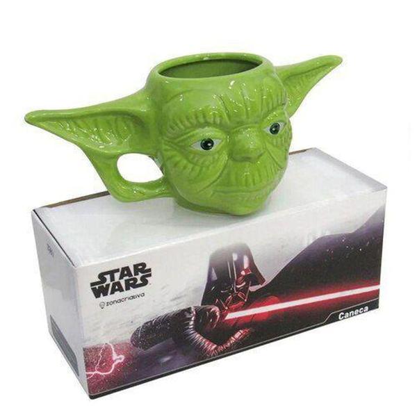 Imagem de Caneca de Porcelana Star wars Mestre Yoda 400ml - Zona Criativa