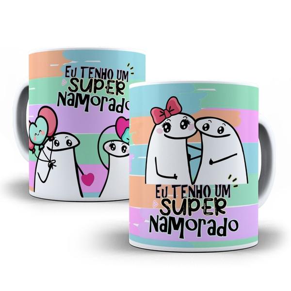 Imagem de Caneca De Porcelana Super Namorado Flork Presente Dia dos Namorados