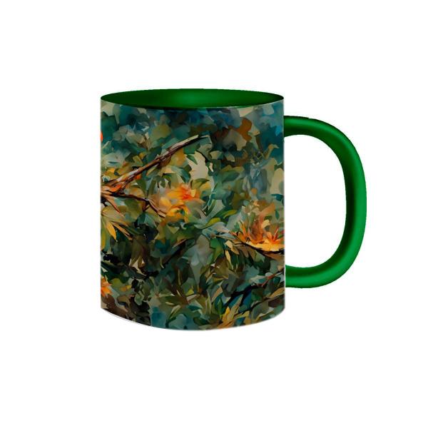 Imagem de Caneca de Porcelana Tucano Ave IA Natureza Mata Atlantica