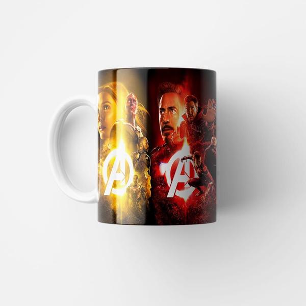 Imagem de Caneca de Porcelana Vingadores Herois