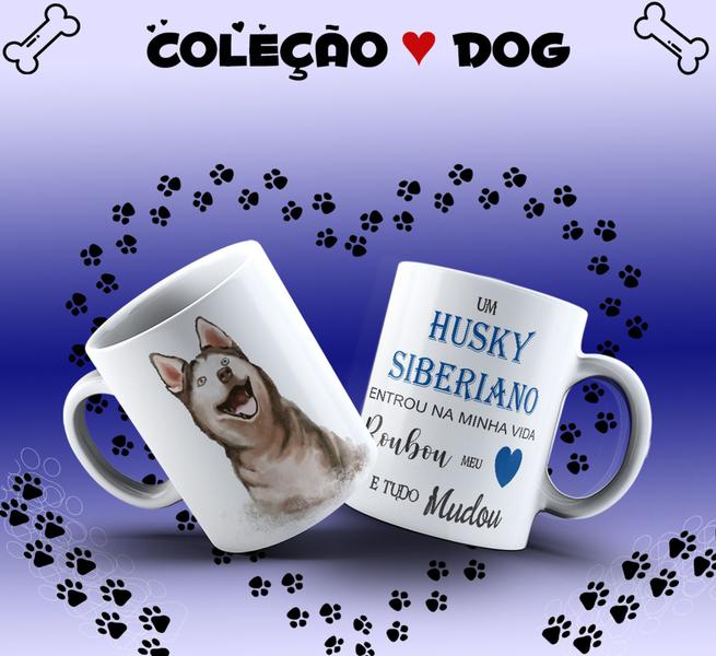 Imagem de Caneca de raças de cachorros Husky Siberiano