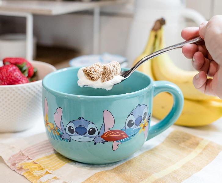 Imagem de Caneca de sopa Silver Buffalo Lilo and Stitch Aloha 700mL com tampa