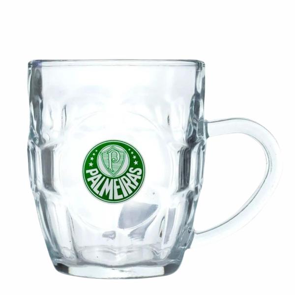 Imagem de Caneca De Vidro 280 Ml Com Abridor De Garrafa - Palmeiras