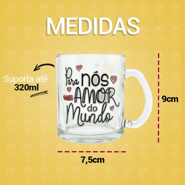 Imagem de Caneca de Vidro 320ml Presente Dia das Mães