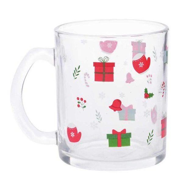 Imagem de Caneca de Vidro 320ml - Presentes de Natal - Wincy Natal