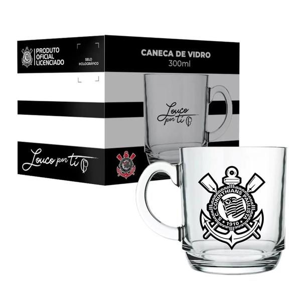 Imagem de Caneca de Vidro Aspen Corinthians 300ml