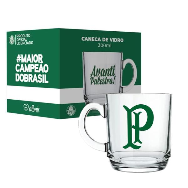 Imagem de Caneca de Vidro Aspen Palmeiras 300ml