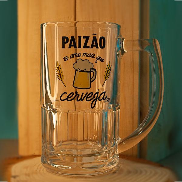 Imagem de Caneca de Vidro Bristol - 340ml - Paizão - 1 unidade - Allmix - Rizzo