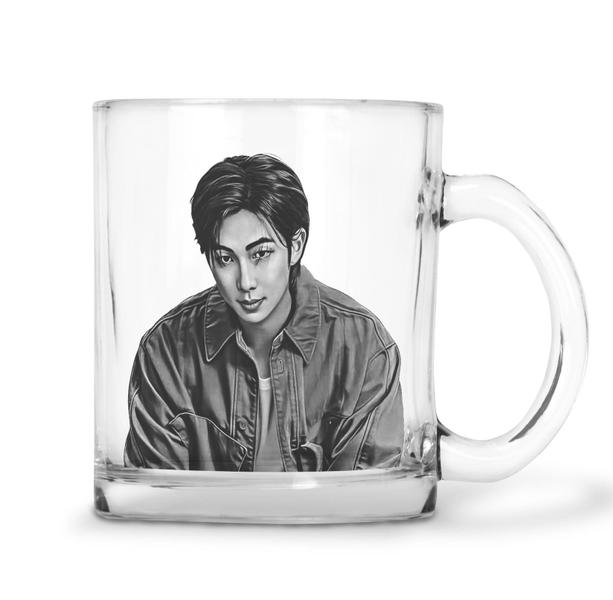 Imagem de Caneca de vidro BTS Indigo Kim Nam -Joon