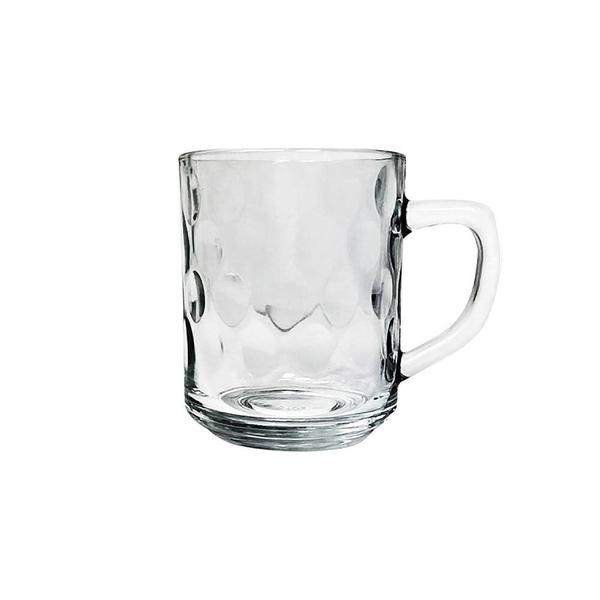 Imagem de Caneca de Vidro Bubles Relevo Em Casa Tem 245ml