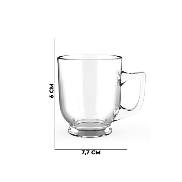 Imagem de Caneca de Vidro Café 90ml Orlando Transparente City Glass