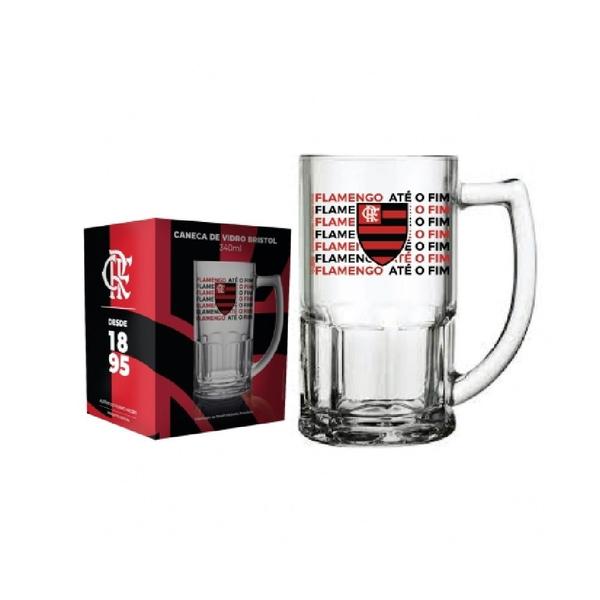 Imagem de Caneca de vidro chopp flamengo 340ml bristol licenciado