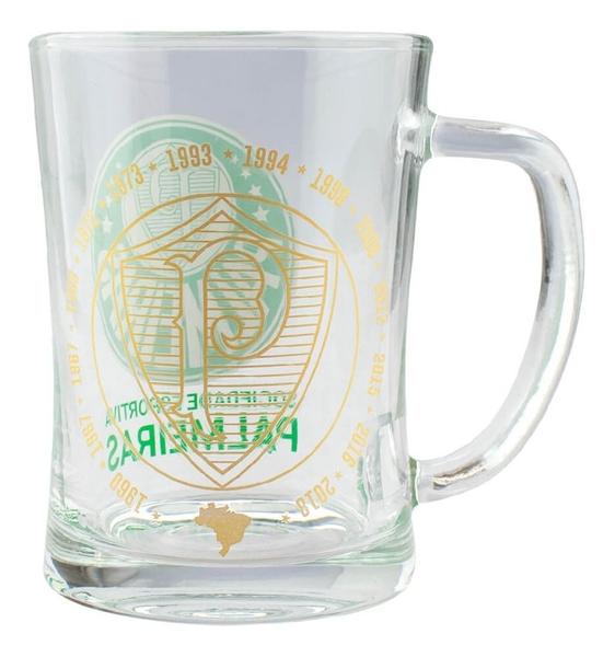 Imagem de Caneca De Vidro Gigante 650ml - Palmeiras Campeão Nacional