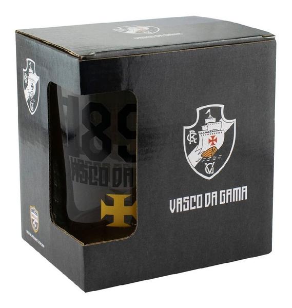 Caneca De Vidro Gigante 650ml - Vasco - Mileno Imagem de Caneca De Vidro Gigante 650ml - Vasco