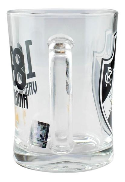 Caneca De Vidro Gigante 650ml - Vasco - Mileno Imagem de Caneca De Vidro Gigante 650ml - Vasco