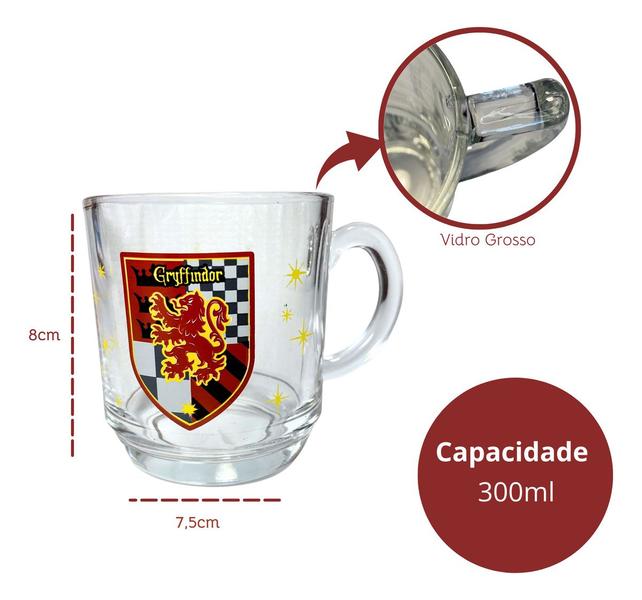 Imagem de Caneca de Vidro Grifinória