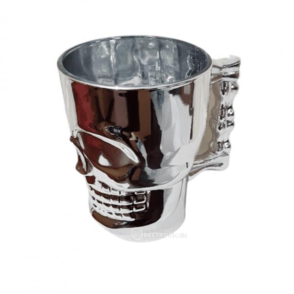 Imagem de Caneca De Vidro Ideal Para Beber Chopp Cerveja Caveira Boa Rock CO1225