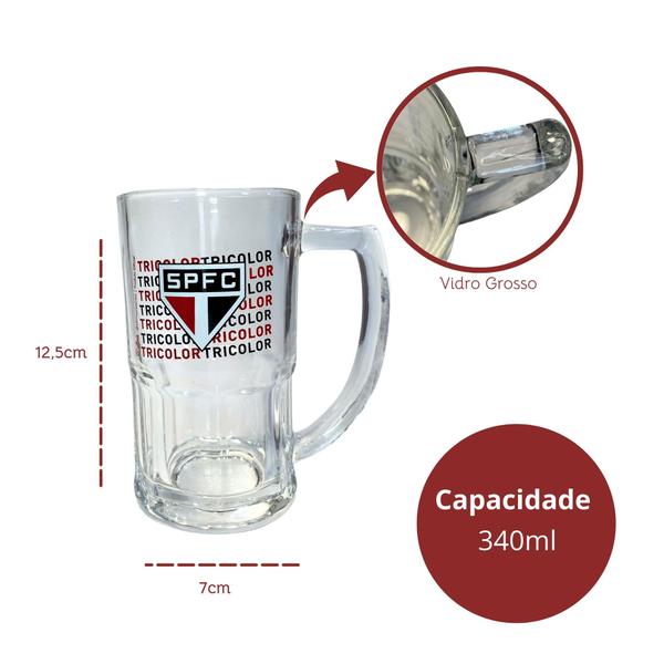 Imagem de Caneca de Vidro Para Cerveja - Oficial Times