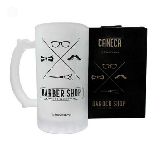 Imagem de Caneca De Vidro Para Chopp Barber Shop 450ml