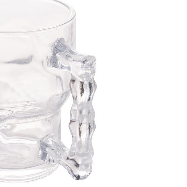 Imagem de Caneca de vidro para chopp e cerveja Caveira Rock Style 510 ml