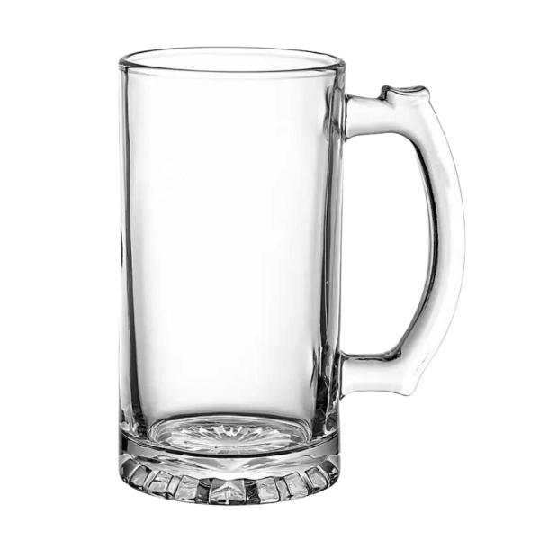 Imagem de Caneca De Vidro Reforçado Grande Chopp Cerveja Bar Restaurante 480ml